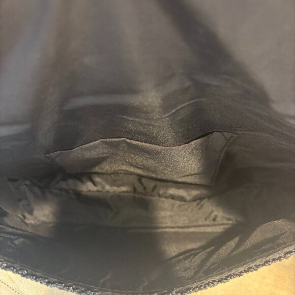 ☠️🖤Made in India Beaded Skull and Crossbones Shoulder Bag - Black & Silver☠️🖤 - Picture 7 of 10